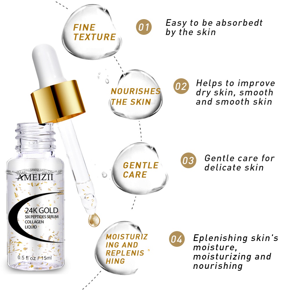 24k Gold Six Peptides Serum Lift Firming Treatment