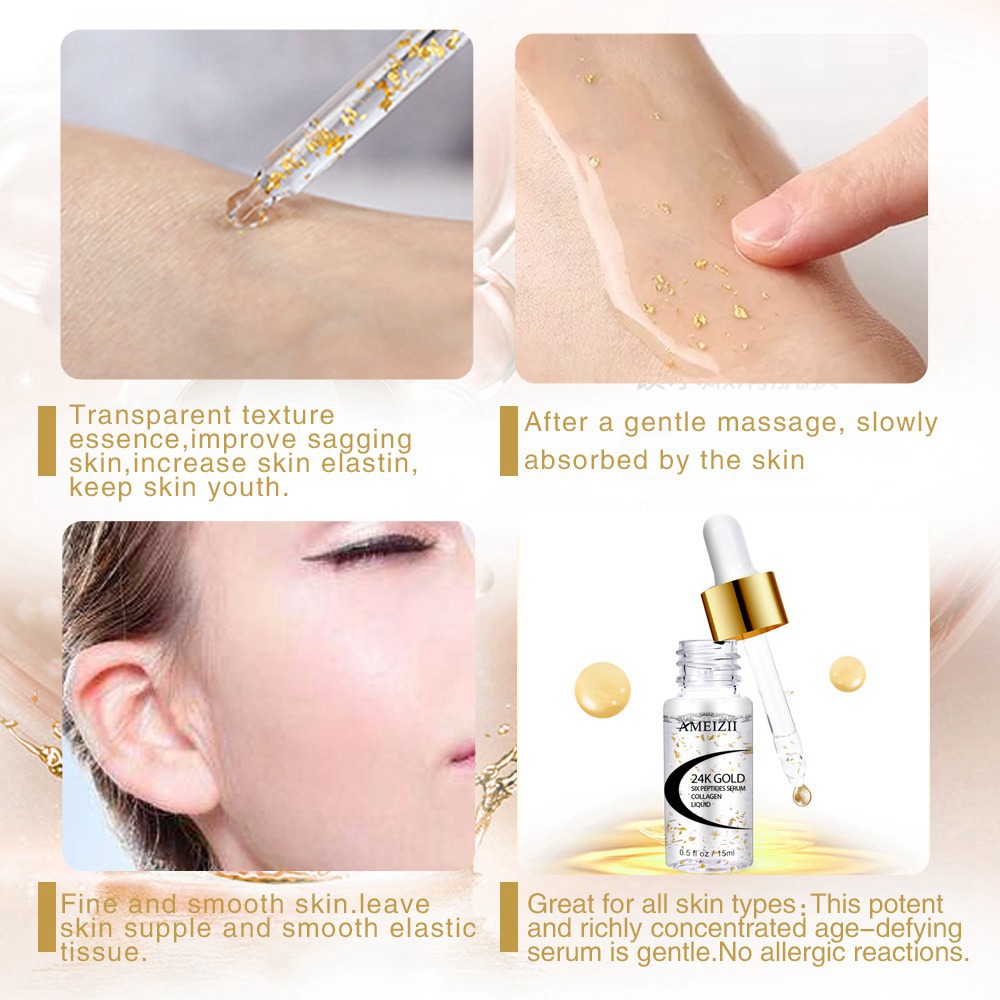 24k Gold Six Peptides Serum Lift Firming Treatment