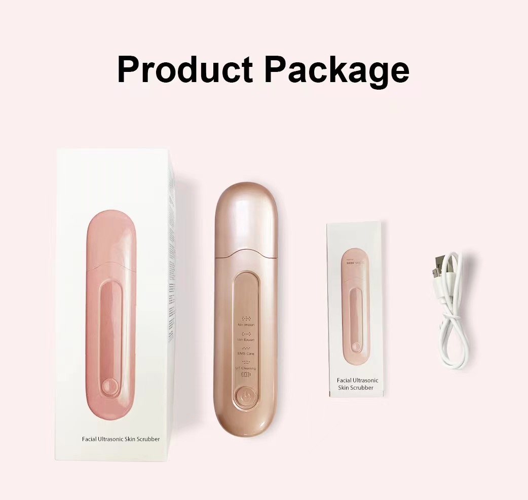 Ultrasonic face skin scrubber